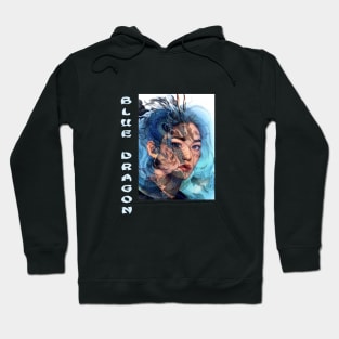 K-pop Fan Art Felix - 5 Stars - Blue Dragon Yongbokie Hoodie